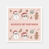 Groovy Hippie Sinterklaas Kerst Verjaardag Servet (Voorkant)