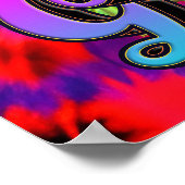 Groovy Hippie Trippy Frog Psychedelic Poster (Hoek)