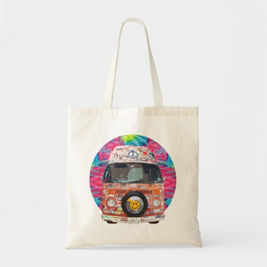 Groovy Hippie Van Tote Bag (Voorkant)