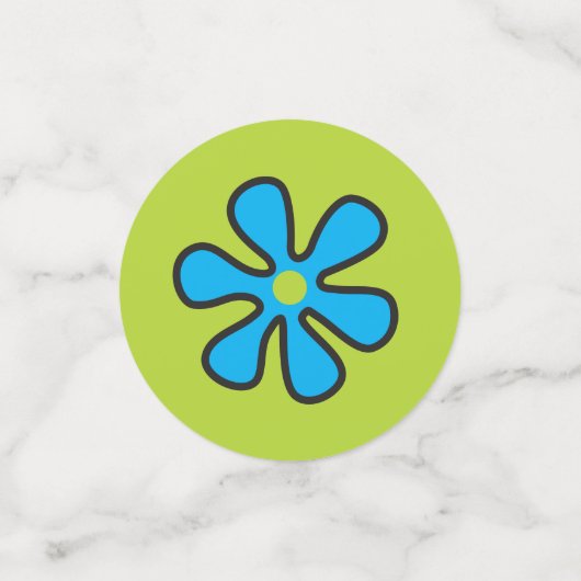 Groovy Hippie Vrede en Bloemkracht Confetti (Kleine voorkant)