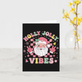 Groovy Holly Xmas Jolly Vibes NK Christmas Santa M Kaart (Gele Bloem)