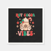 Groovy Hot Coca Vibes Hippie Xmas Merry C Servet (Voorkant)