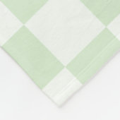 Groovy Ice Cream Cone 60s Retro Groen geruit Fleece Deken (Hoek)