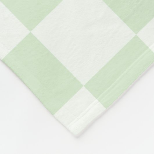 Groovy Ice Cream Cone 60s Retro Groen geruit Fleece Deken (Hoek)