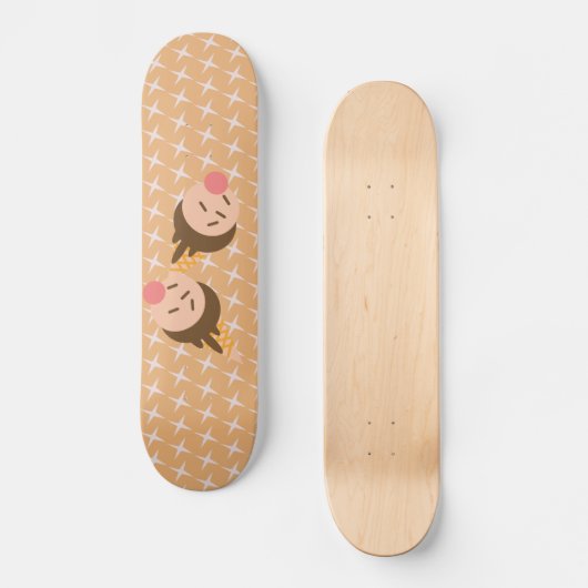 Groovy Ice Cream Pattern Skateboard (Voorkant)