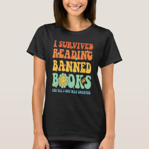 Groovy Ik overleefde het lezen van verboden boeken T-shirt