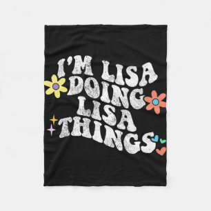 Groovy Im Lisa Doing Lisa Dingen Grappige Moederda Fleece Deken