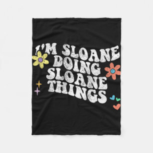Groovy im Sloane Doing Sloane Dingen Grappige Moed Fleece Deken