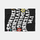 Groovy im Vivienne Doing Vivienne Dingen Grappig Fleece Deken (Voorkant (Horizontaal))