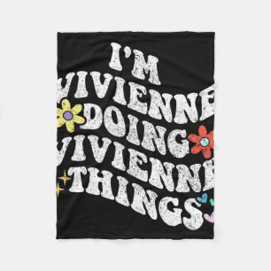 Groovy im Vivienne Doing Vivienne Dingen Grappig Fleece Deken