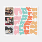 Groovy In Mijn Berner Mama Era Berner Berner Berne Fleece Deken (Voorkant (Horizontaal))