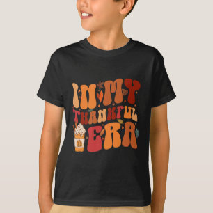 Groovy in mijn dankbare tijd Thanksgiving Kalkoen T-shirt