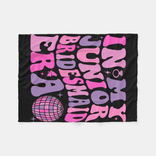 Groovy In Mijn Junior Bruidsmeisje Tijdperk Trouw  Fleece Deken (Voorkant (Horizontaal))