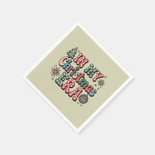 Groovy in mijn kerst tijdperk Grappige leraar Servet (Hoek)