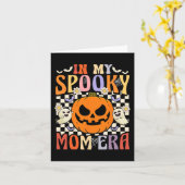 Groovy In Mijn Spooky Moeder Era Retro Halloween G Kaart (Gele Bloem)