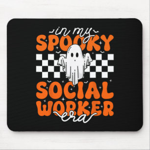 Groovy In Mijn Spooky Social Worker Era Schattige Muismat