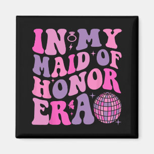 Groovy in mijn tijd als bruidsmeisje van eer Bride Magneet