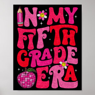 Groovy in mijn tijd op de basisschool Eerste schoo Poster