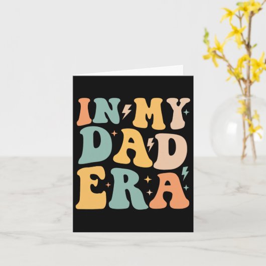 Groovy in mijn vaders tijdperk Vaderdag Kaart (Gele Bloem)