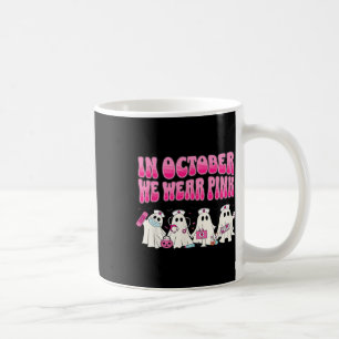 Groovy In oktober Draag we Roze Verpleegster Borst Koffiemok