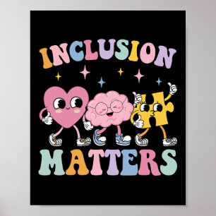 Groovy Inclusion Problems Autisme Bewustzijn Speci Poster