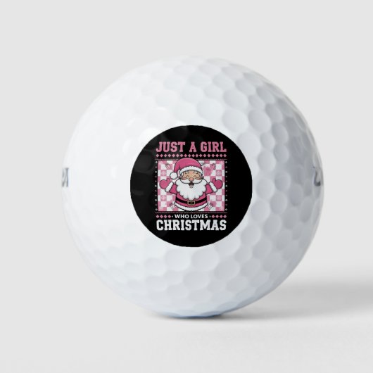 Groovy is gewoon een meisje dat houdt van Kerstmis Golfballen (Voorkant)