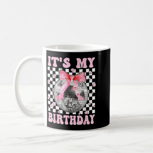 Groovy It's My Birthday Teens Girls Disco Ball Coq Koffiemok (Links)