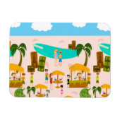 Groovy Jet Set Pool Party Magneet (Horizontaal)