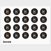 Groovy Jezus Waarom je benen openen als je Ronde Sticker (Vel)