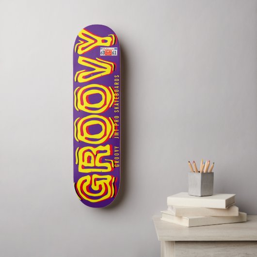 GROOVY JMT OFFICIEL Deck de skateboard 7 3/4" (Art mural)