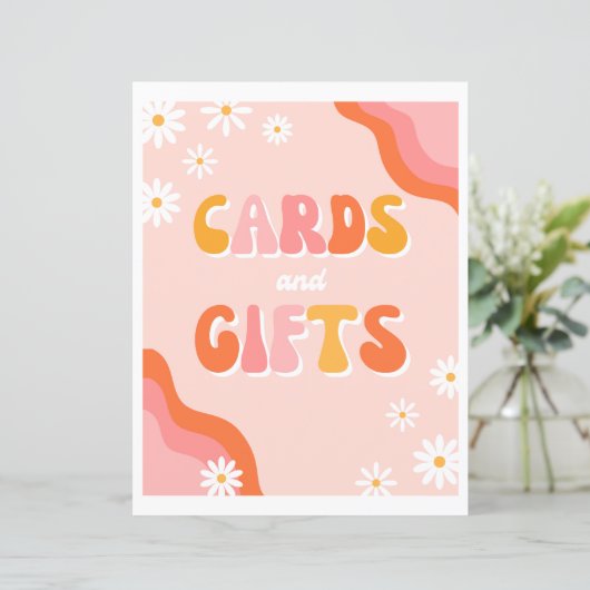 Groovy Kaarten & cadeaubord | Groovy-teken (Staand voorkant)