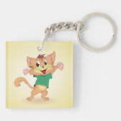 Groovy Kat Sleutelhanger (Achterkant)