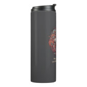 Groovy Kat Vibe Tumbler - Silver Tabby Thermosbeker (Gedraaid links)