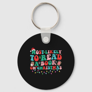Groovy kerstfeest meest waarschijnlijk een boek ov sleutelhanger