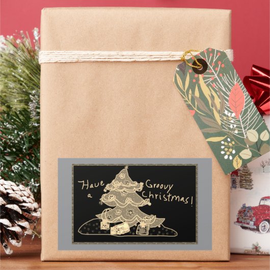 Groovy Kerstfeest Stickers (Feestdagen)