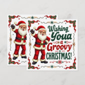 Groovy Kerstkaart voor jou (Voorkant / Achterkant)