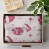 Groovy Kerstmis Santa Disco Balls Patroon Tissuepapier (Geschenk)