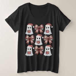 Groovy Kerstspook en Coquette Grote Maat T-shirt