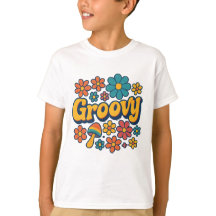 Groovy Kids T-Shirt Retro Vintage Grafische T-Shir