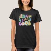 Groovy KINDNESS IS ALWAYS COOL Retro Stop Bullying T-shirt (Voorkant)