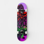 Groovy Kleurrijke Abstract Skateboard (Voorkant)