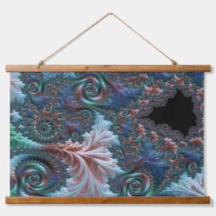 Groovy Kleurrijke Boho Hippie Mandelbrot Fractal A Hangend Wandkleed