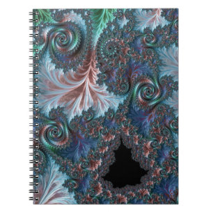 Groovy Kleurrijke Boho Hippie Mandelbrot Fractal A Notitieboek