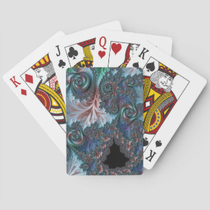 Groovy Kleurrijke Boho Hippie Mandelbrot Fractal A Pokerkaarten