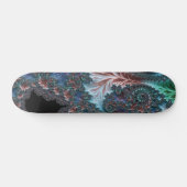 Groovy Kleurrijke Boho Hippie Mandelbrot Fractal A Skateboard (Horizontaal)