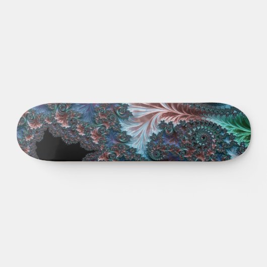 Groovy Kleurrijke Boho Hippie Mandelbrot Fractal A Skateboard (Horizontaal)