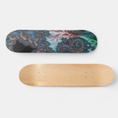 Groovy Kleurrijke Boho Hippie Mandelbrot Fractal A Skateboard (Horizontaal)