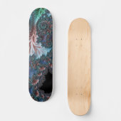Groovy Kleurrijke Boho Hippie Mandelbrot Fractal A Skateboard (Voorkant)