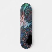 Groovy Kleurrijke Boho Hippie Mandelbrot Fractal A Skateboard (Voorkant)