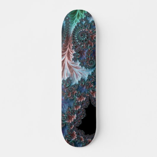 Groovy Kleurrijke Boho Hippie Mandelbrot Fractal A Skateboard (Voorkant)
